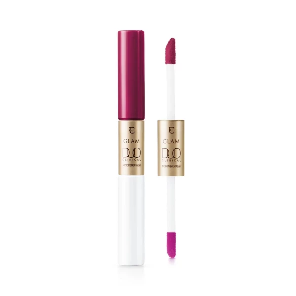 Batom Líquido Magenta Enigmático Eudora Glam Duo Clinical Micropigmentação 3,5g