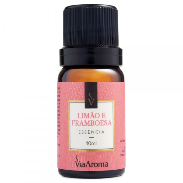 ESSENCIA VIA AROMA 10ML CLASSICA LIMAO E FRAMBOESA