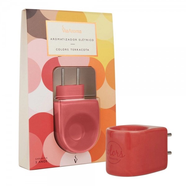 Difusor Aromatizador Elétrico Colors (Porcelana) - VERMELHO