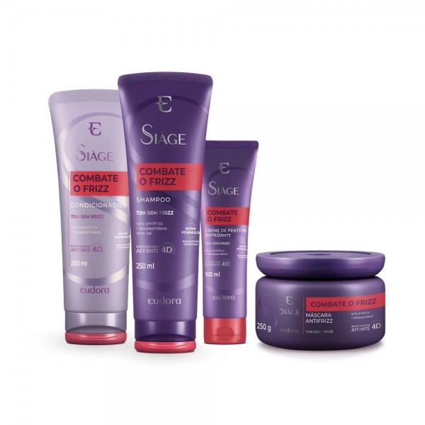 Combo Para Cabelos Siàge Combate o Frizz (4 itens)