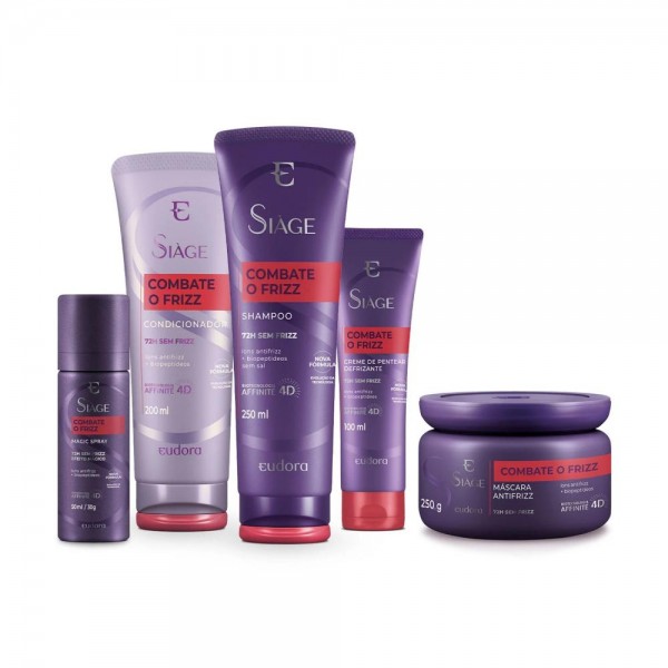 Kit Eudora Siàge Combate o Frizz -5 Produtos