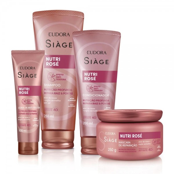 Kit Eudora Siàge Nutri Rosé (4 Produtos)