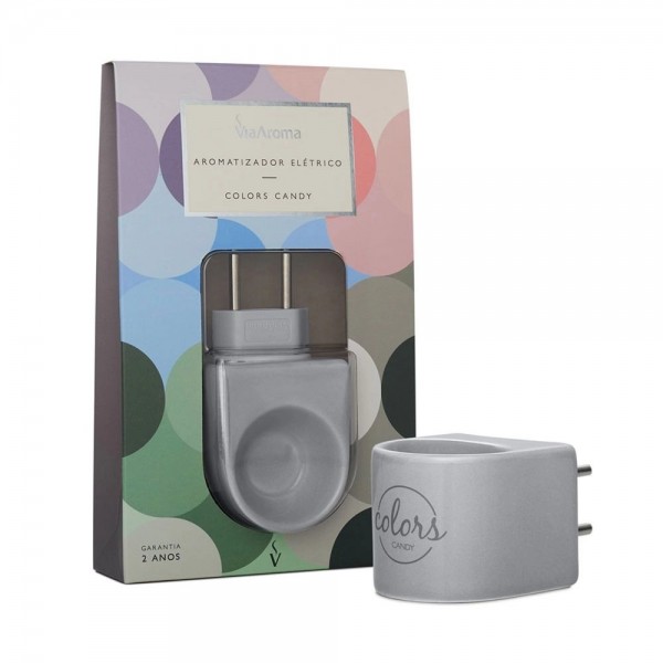 Difusor Aromatizador Elétrico Colors (Porcelana) - CINZA