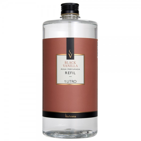 REFIL VIA AROMA 1LT AGUA PERF. CLASSICA BLACK VANILLA
