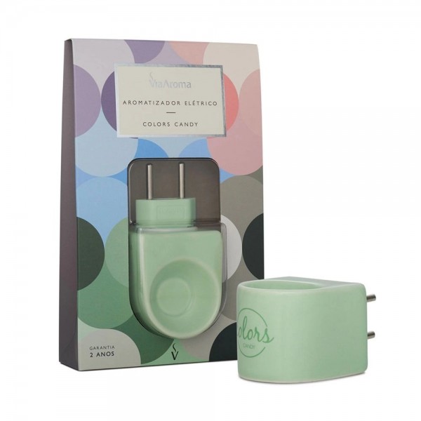 Difusor Aromatizador Elétrico Colors (Porcelana) - VERDE