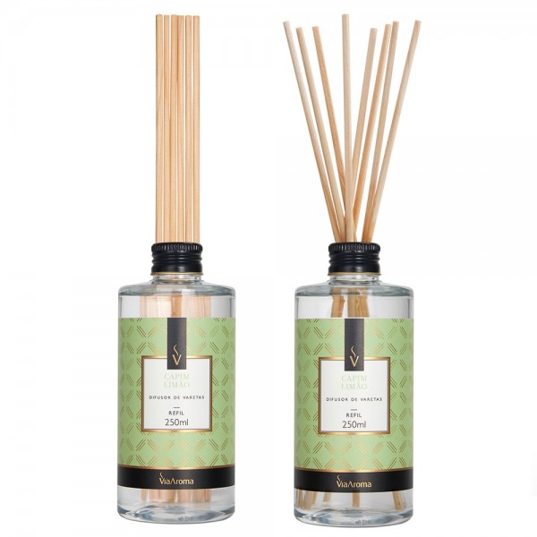 REFIL 250ML DIF. DE VARETAS CLASSICA CAPIM LIMAO