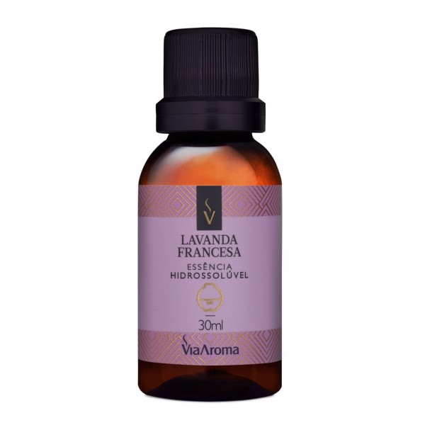 ESSENCIA HIDROSSOLUVEL VIA AROMA 30ML CLASSICA LAVANDA FRANCESA