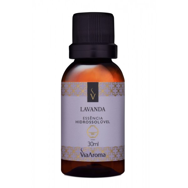 ESSENCIA HIDROSSOLUVEL VIA AROMA 30ML CLASSICA LAVANDA