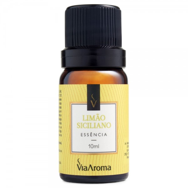 ESSENCIA VIA AROMA 10ML CLASSICA LIMAO SICILIANO