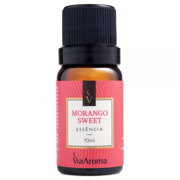 ESSENCIA VIA AROMA 10ML CLASSICA MORANGO SWEET