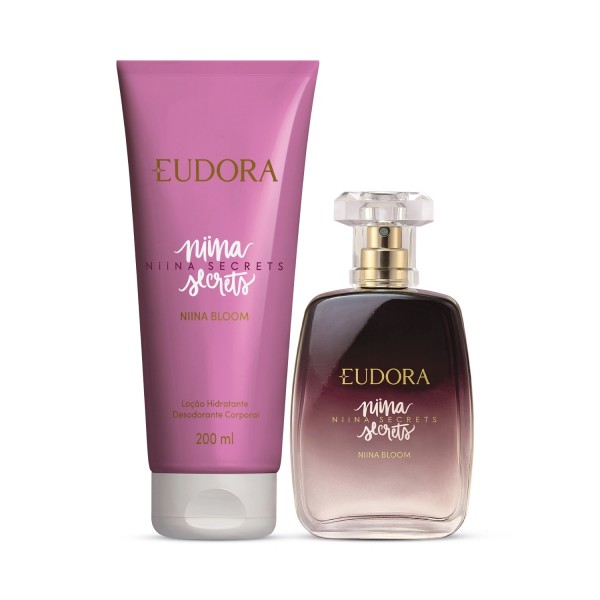 Combo Niina Secrets Bloom: Desodorante Colônia 100ml + Loção Hidratante Desodorante Corporal 200ml