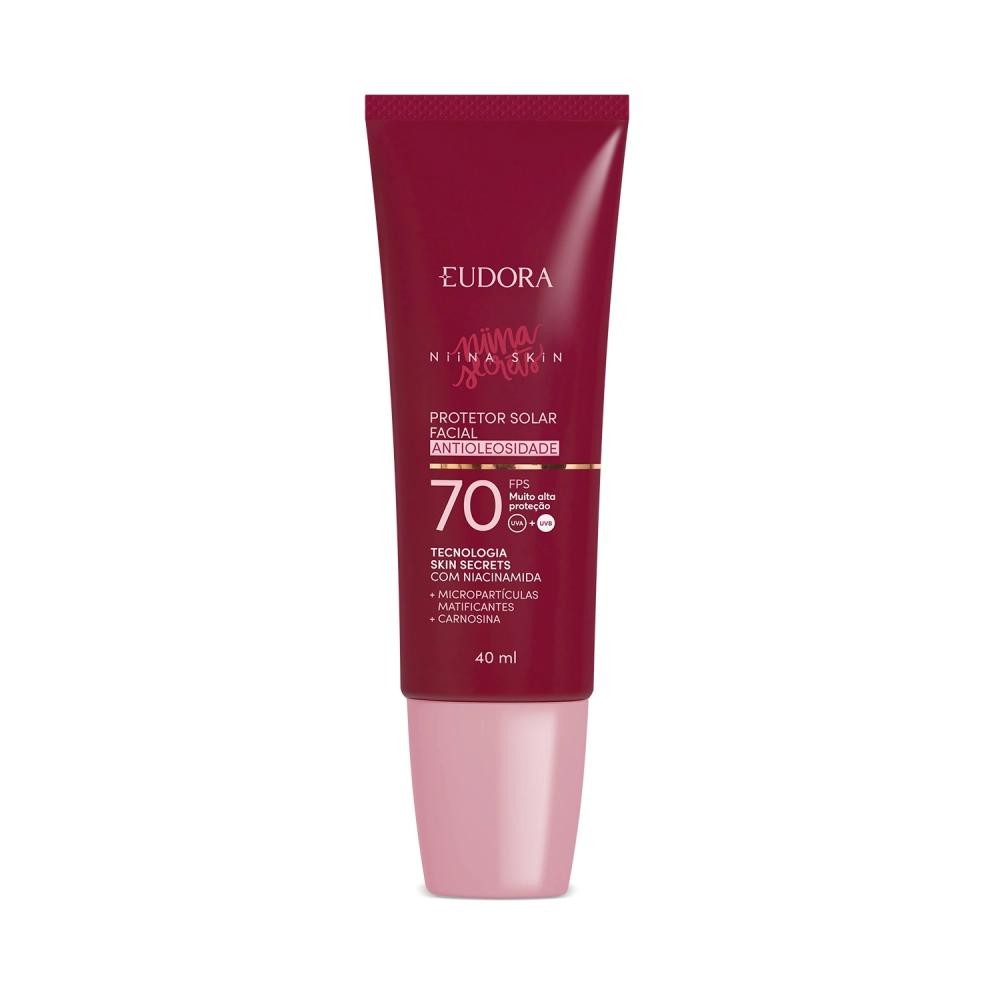 Protetor Solar Facial Antioleosidade FPS 70 Niina Skin 40ml