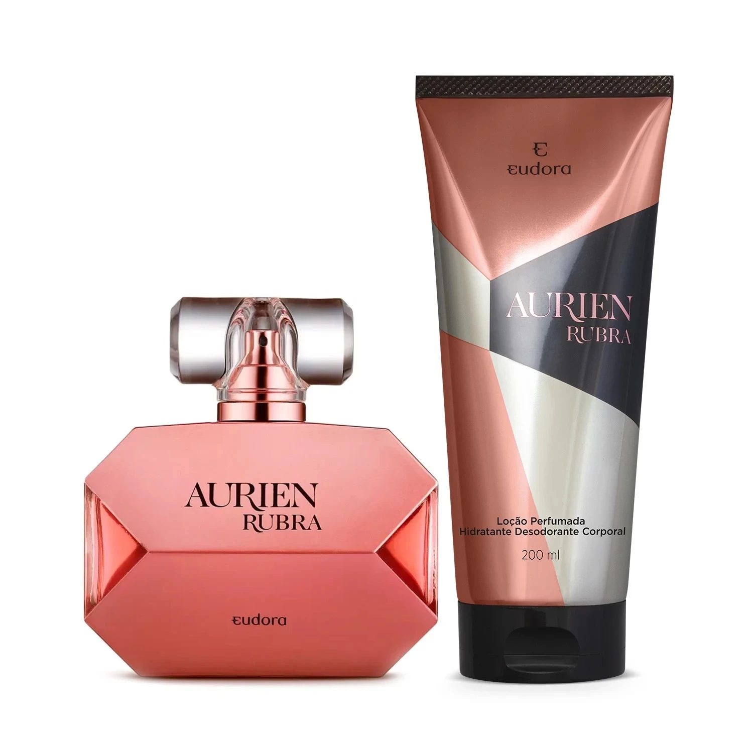 Combo Eudora Aurien Rubra: Desodorante Colônia 100ml + Loção Corporal 200ml