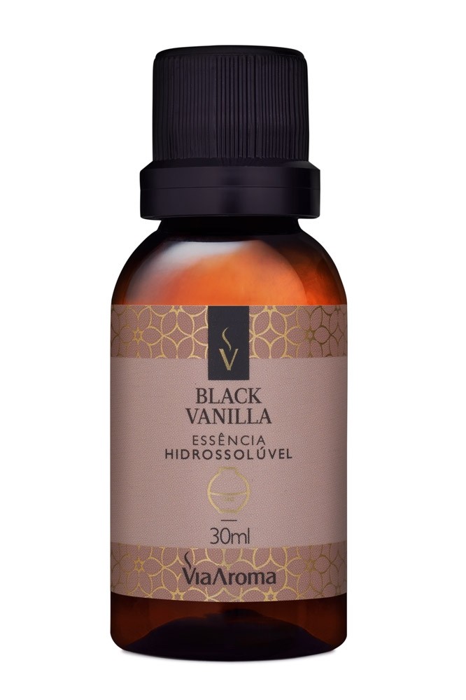 ESSENCIA HIDROSSOLUVEL VIA AROMA 30ML CLASSICA BLACK VANILLA