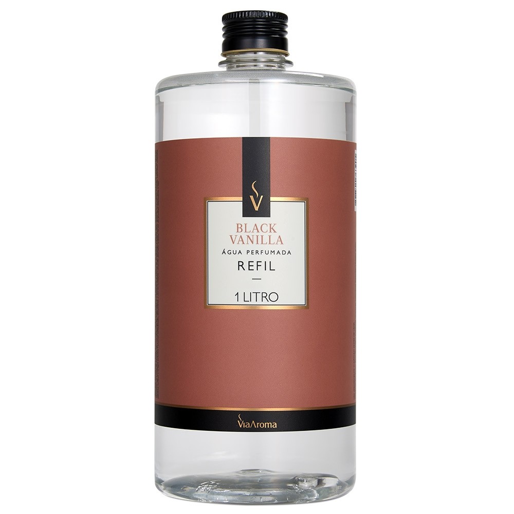 REFIL VIA AROMA 1LT AGUA PERF. CLASSICA BLACK VANILLA