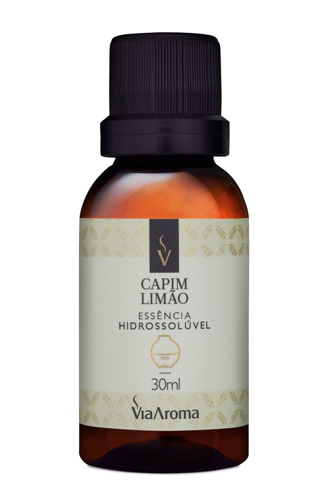 ESSENCIA HIDROSSOLUVEL VIA AROMA 30ML CLASSICA CAPIM LIMAO