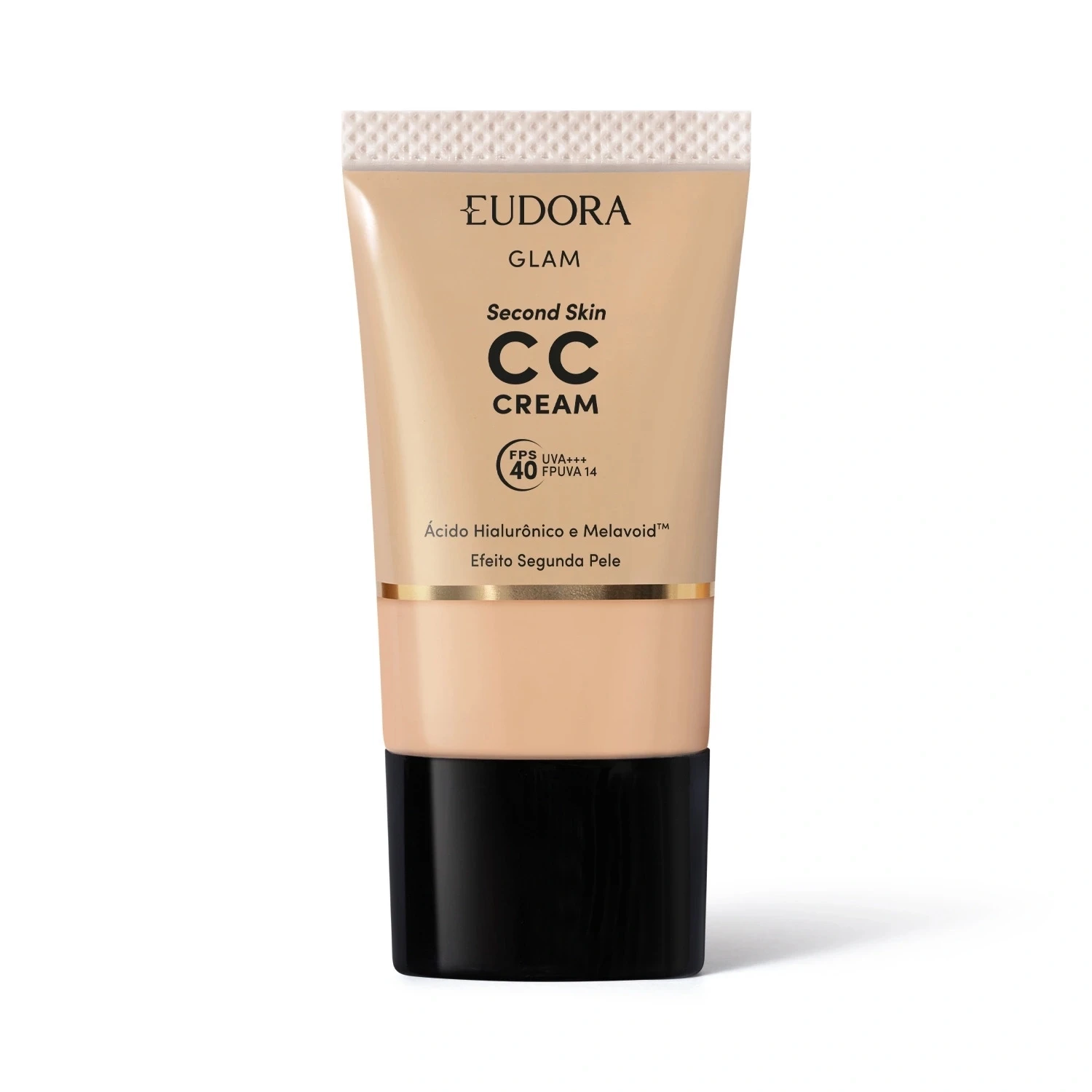 CC Cream Eudora Glam Second Skin Cor 10 30ml