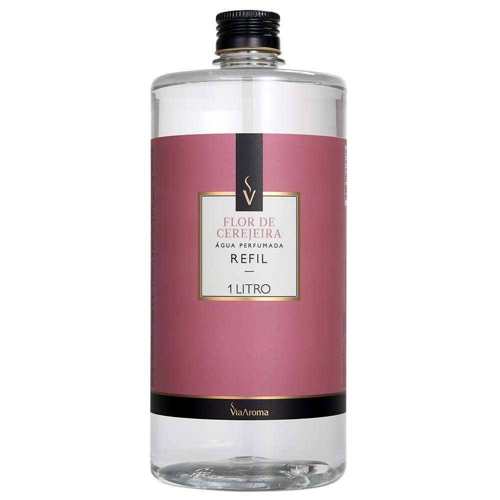 REFIL VIA AROMA 1LT AGUA PERF. CLASSICA FLOR DE CEREJEIRA