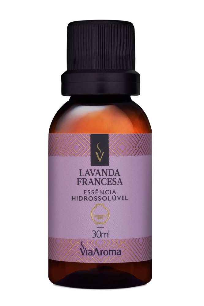 ESSENCIA HIDROSSOLUVEL VIA AROMA 30ML CLASSICA LAVANDA FRANCESA