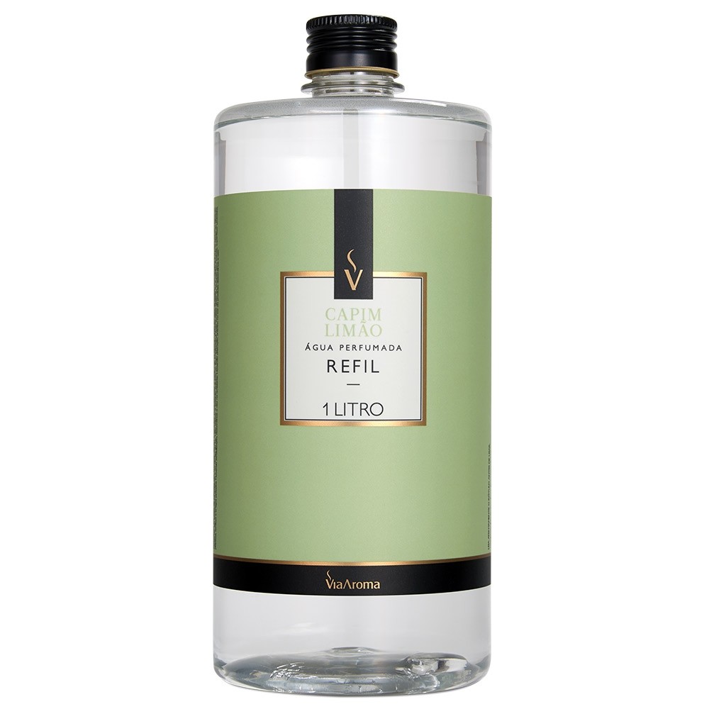 REFIL VIA AROMA 1LT AGUA PERF. CLASSICA CAPIM LIMAO