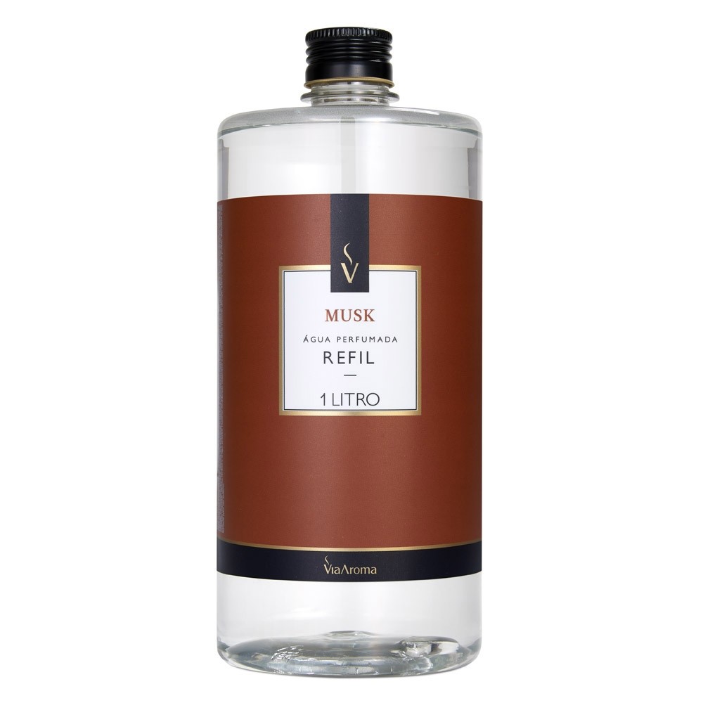 REFIL VIA AROMA 1LT AGUA PERF. CLASSICA MUSK