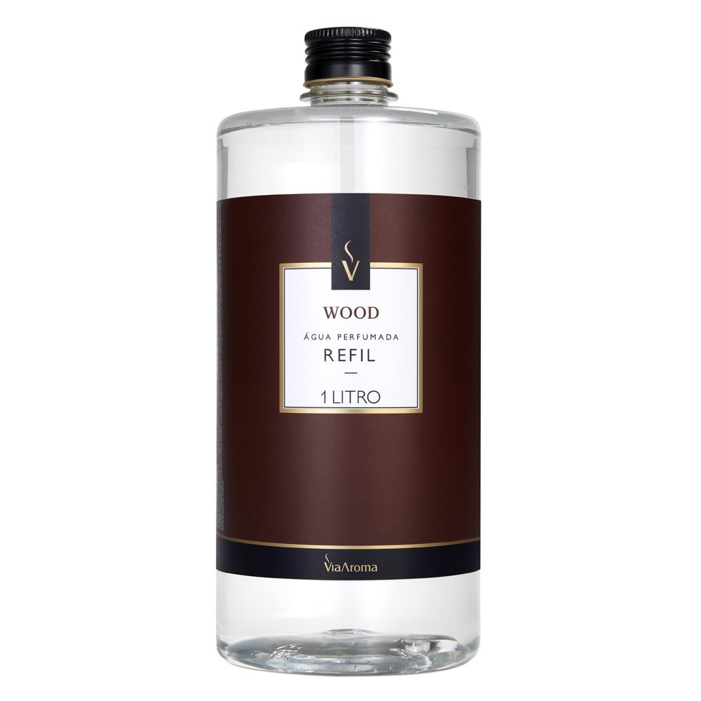 REFIL VIA AROMA 1LT AGUA PERF. CLASSICA WOOD