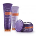 Combo Siàge Liso Intenso: Shampoo 250ml + Máscara 250g + Condicionador 200ml